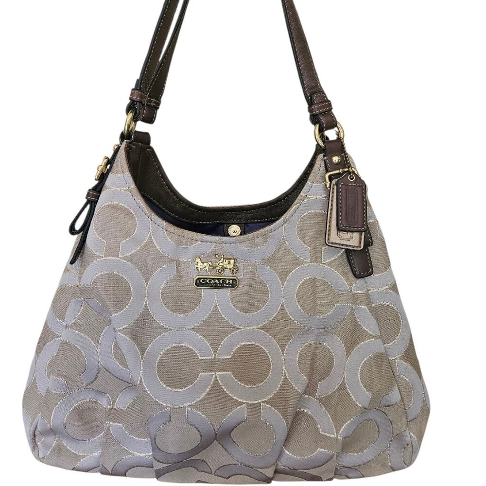 Authentic Coach Madison Maggie Op Art Maggie Bag 18765